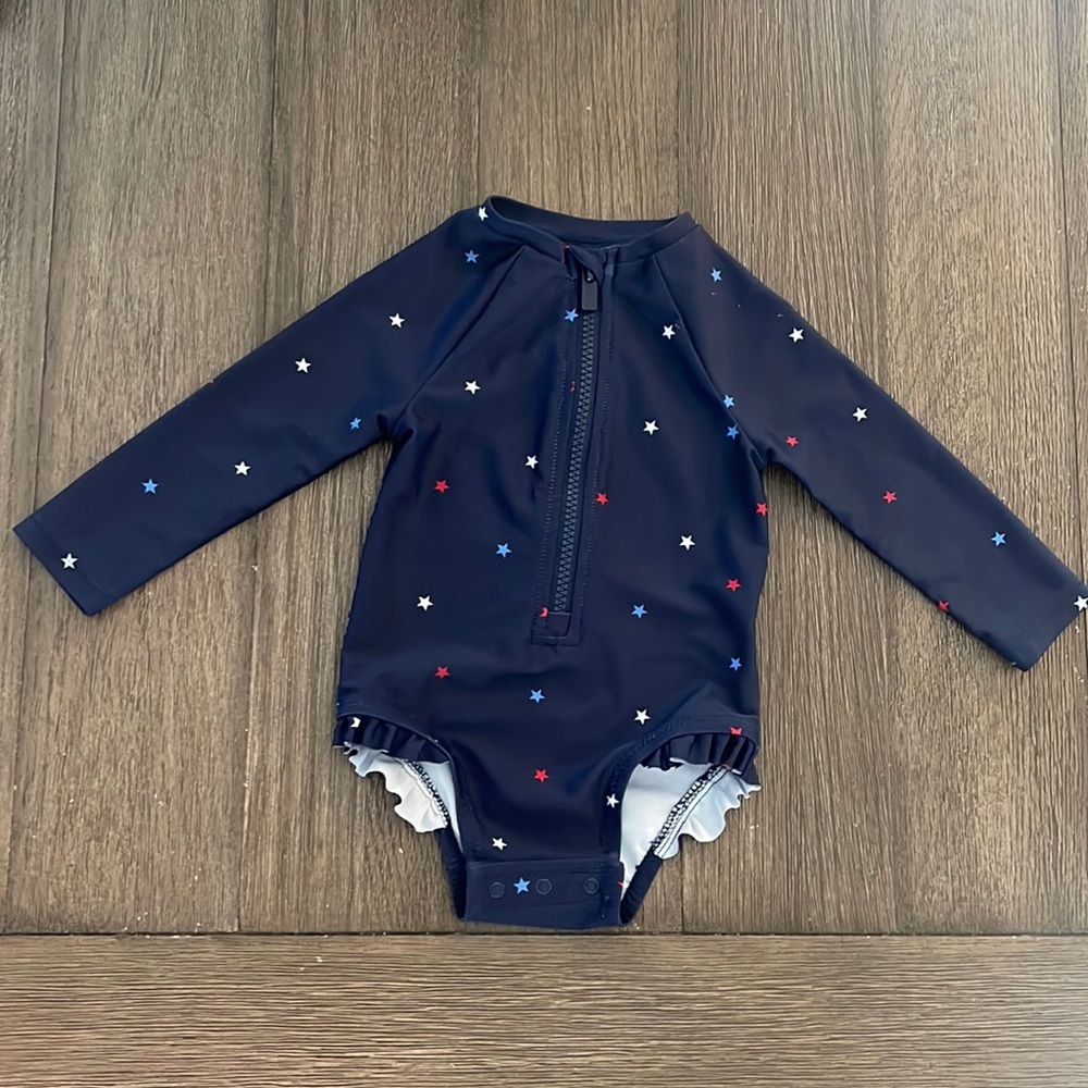 COPY - Old Navy One Piece Bathing Suit.  Long Sleeve to prevent burning.